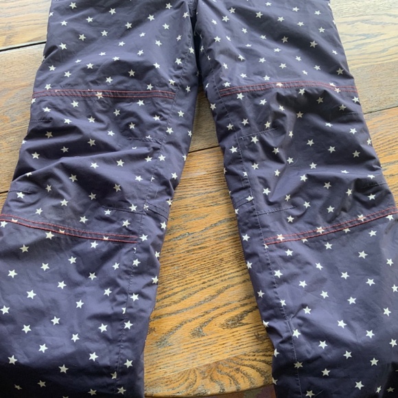 MINI BODEN star print snow pant with suspenders /Kids 9/10/exc cond - Picture 6 of 8